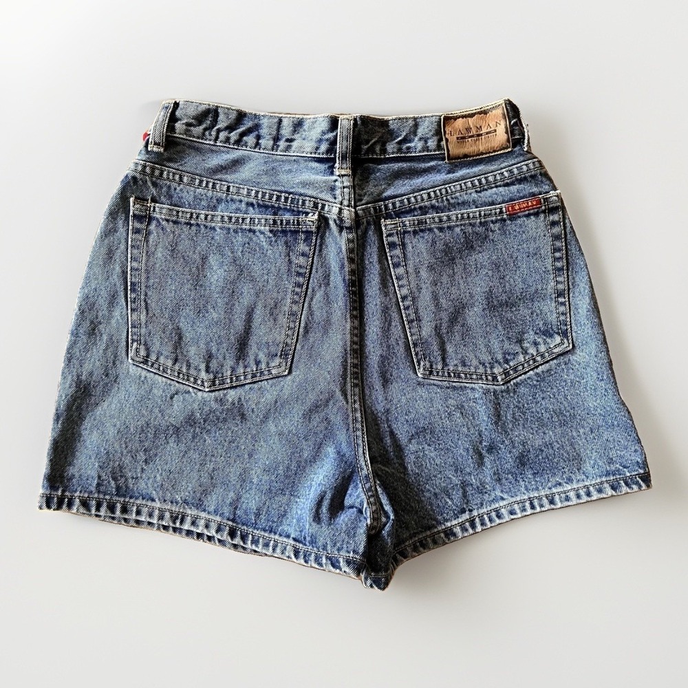 Vintage Lawman Shorts Juniors 11 Blue Denim High Rise Mom 5 Pocket Hong Kong